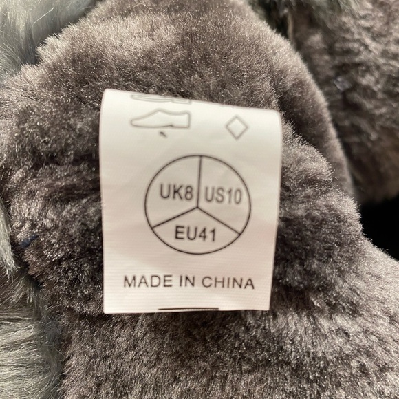 NIB Sz 10 Globalwin Grey Mid-Calf Winter Fur-Lined Lace-Up & Side Zip-Up Boots - Picture 10 of 14